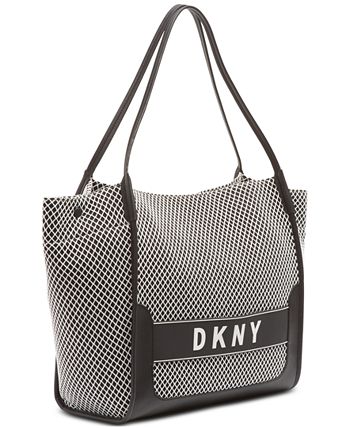 Dkny ebony new arrivals mesh tote