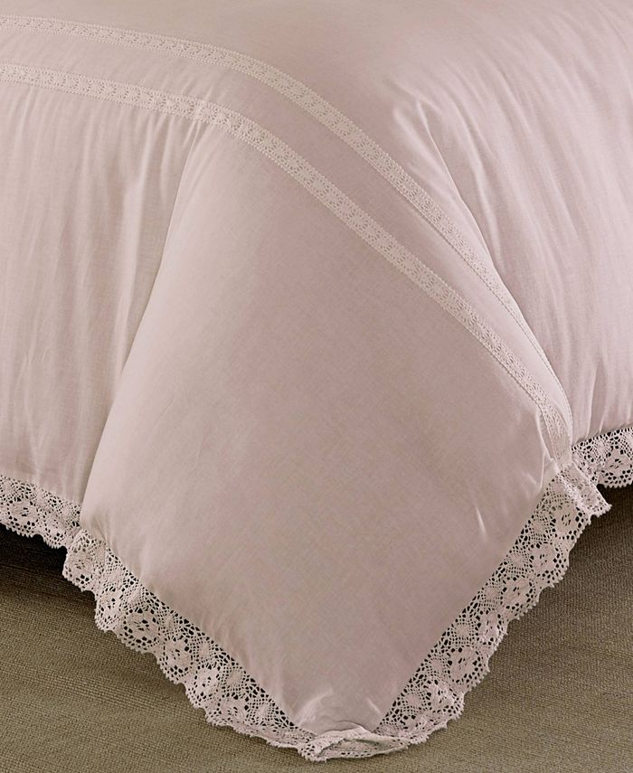 Laura Ashley Annabella Pastel Pink Duvet Set, Full/Queen & Reviews Duvet Covers & Sets Bed