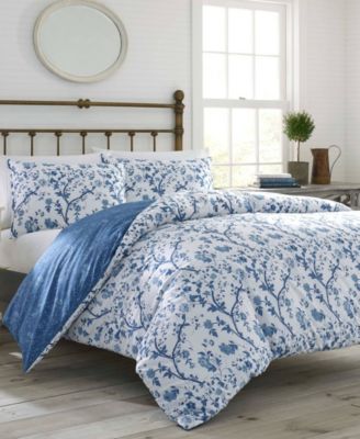 Elise Reversible 3-Piece Duvet Cover Set, Full/Queen