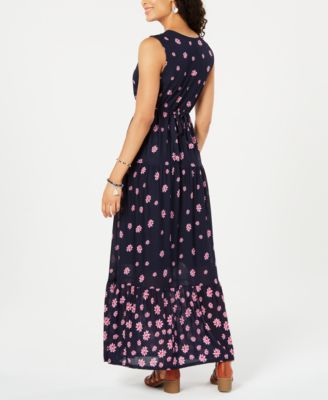 Style & Co Petite Floral-Print Tiered Maxi Dress, Created for Macy's