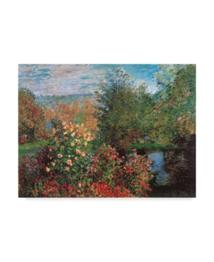 Trademark Global Masters Collection 'corner Of The Garden At Montgeron' Canvas Art In Multi