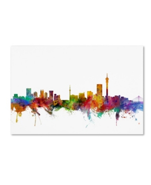 Trademark Global Michael Tompsett 'johannesburg South Africa Skyline' Canvas Art In Multi