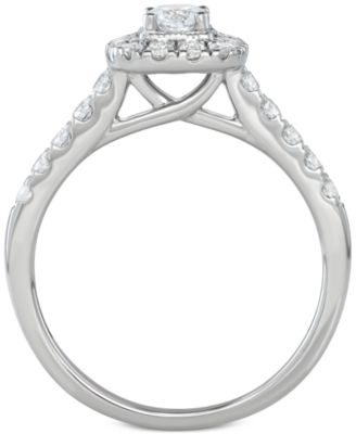 Diamond Halo Bridal Set (1 ct. t.w.) in 14k White, Yellow or Rose Gold