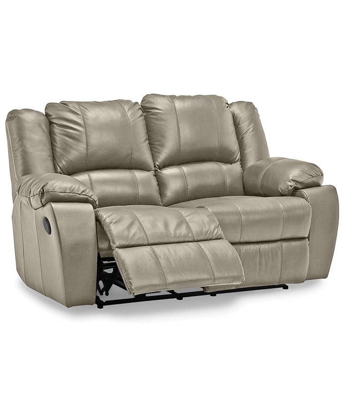 Furniture Kovin 66" Leather Recliner Loveseat Macy's