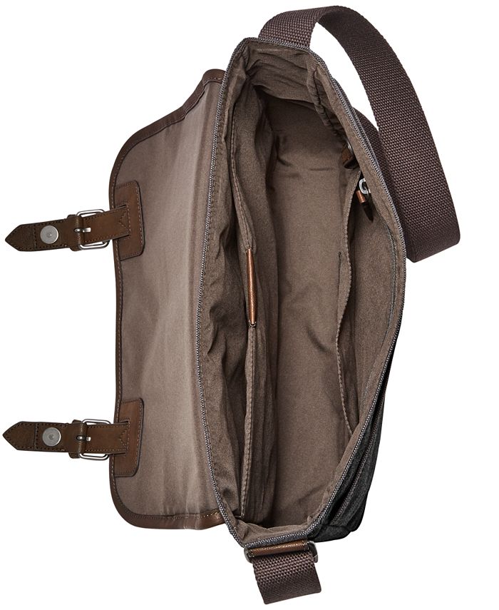 Fossil Men's Buckner Canvas City Bag Macy's