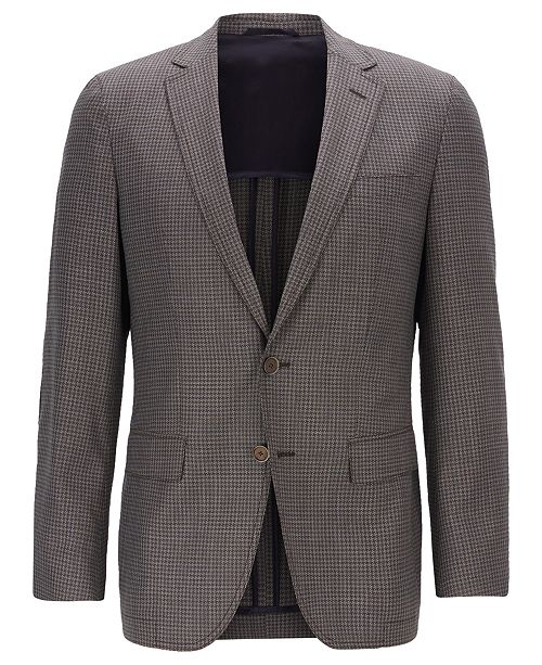 Hugo Boss Boss Men S Halwon Slim Fit Wool Blazer Reviews Blazers Sport Coats Men Macy S