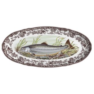 Spode Woodland King Salmon Fish Platter - Macy's