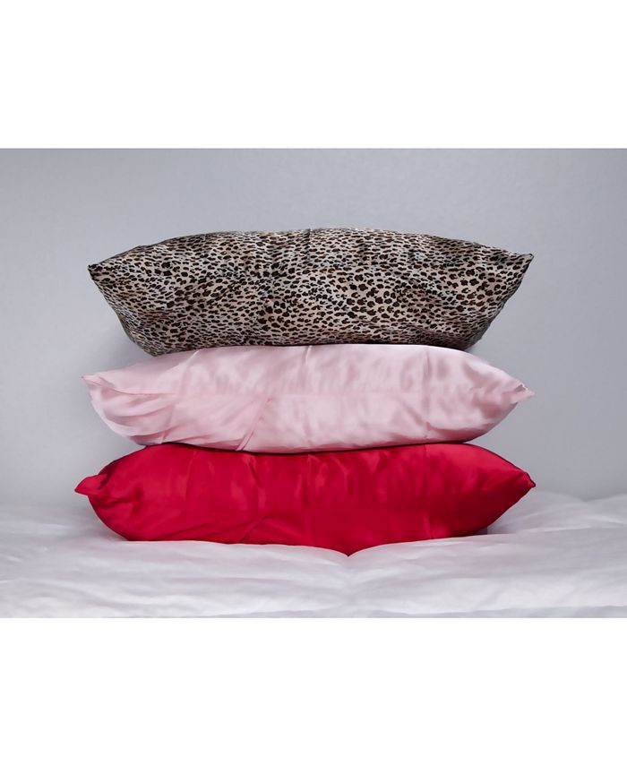 Morning Glamour Satin Standard Solid Pillowcases 2 Pack Macy's