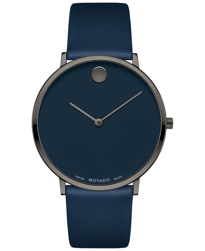 Movado navy deals blue watch