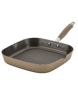Advanced Home Hard-Anodized 11" Nonstick Deep Square Grill Pan 