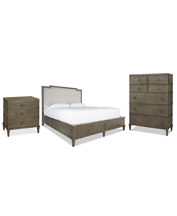 Furniture Playlist Bedroom Furniture 3Pc Set (King Bed, Nightstand