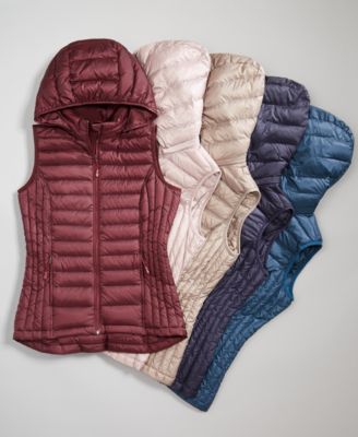 32 Degrees Hooded Packable Down Puffer Vest