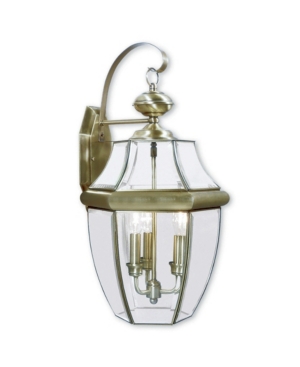 Livex Monterey 3-Light Outdoor Classic Color Wall Lantern
