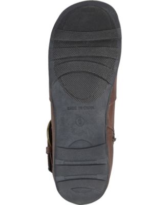 Journee Collection Women's Paris Wide Calf Rouched Buckle Mid Shaft Boots