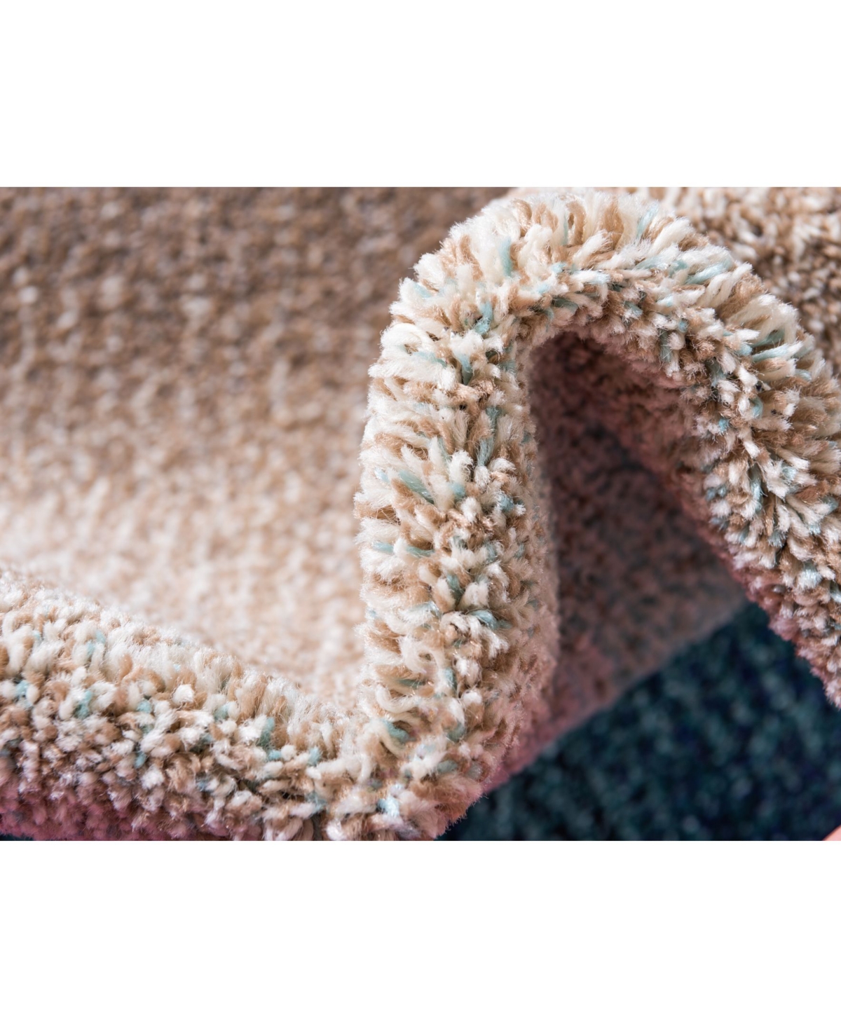 Bayshore Home Newwolf New110' Area Rug - Blue