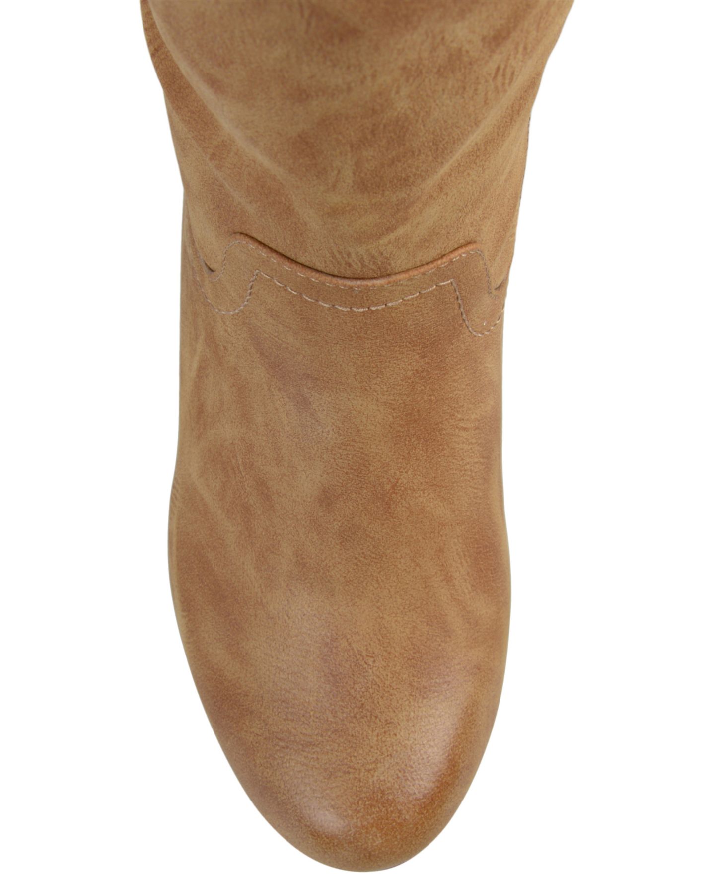 Женские ботинки Journee Collection Langly Regular & Wide Calf Knee High Wedge, цвет: Чёрный — фото 9