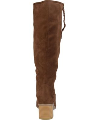 Women's Sanora Wide Calf Stacked Heel Mid Shaft Boots