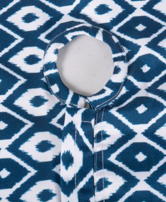 Design Imports Ikat Outdoor Tablecloth with Zipper 60" x 120"