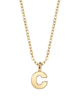 Gold-Tone Initial Necklace 20"