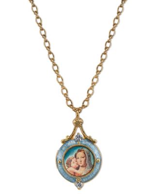 macys virgin mary necklace