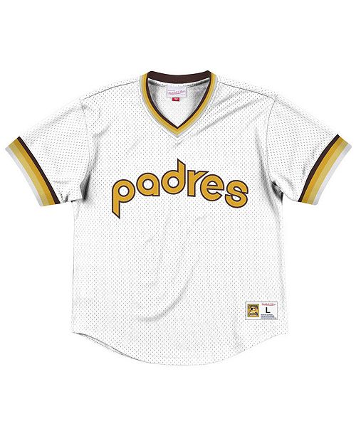 Mitchell Ness Men S San Diego Padres Mesh V Neck Jersey Reviews Sports Fan Shop By Lids Men Macy S