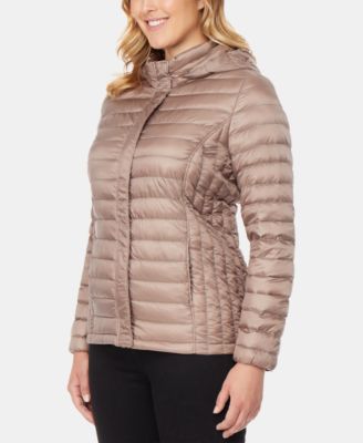 32 degrees plus size hooded puffer coat