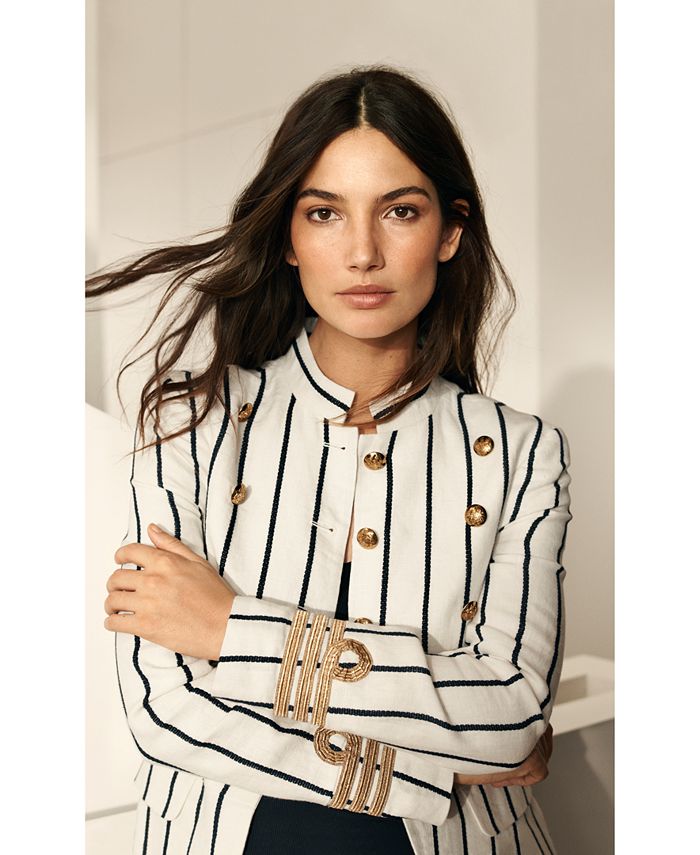 Ralph lauren striped discount jacket