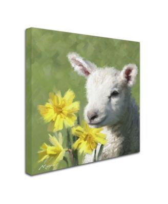 The Macneil Studio 'Easter Lamb' Canvas Art - 14" x 14"