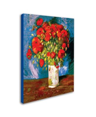Vincent Van Gogh 'Poppies' Canvas Art - 47" x 35"