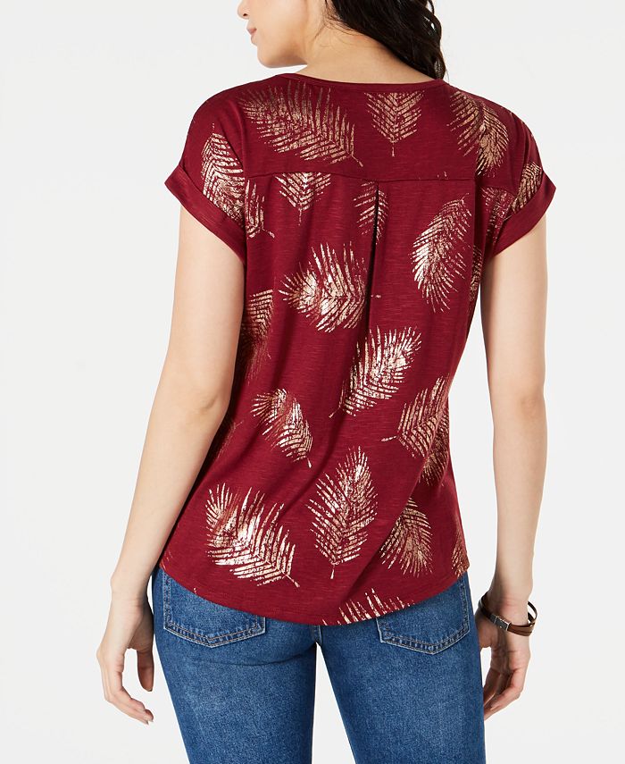 Style & Co Petite Dolman Graphic T-Shirt, Created for Macy's - Macy's