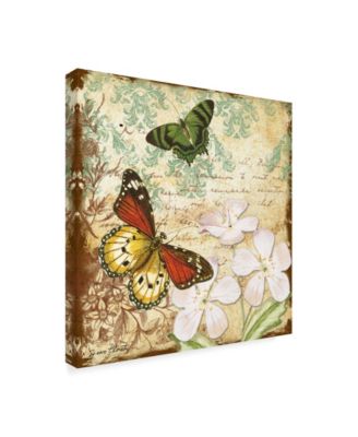 Jean Plout 'Inspirational Butterflies 2' Canvas Art - 14" x 14"