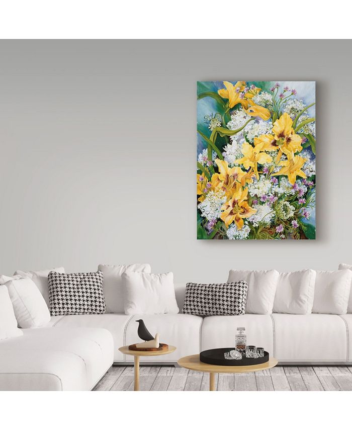 Trademark Global Joanne Porter 'Wild Flowers And Daylilies' Canvas Art ...
