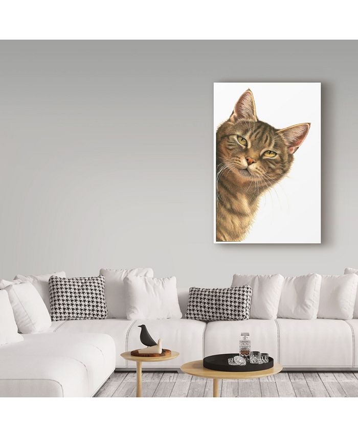 Trademark Global Francien Van Westering 'Brown Cat Peaking' Canvas Art ...