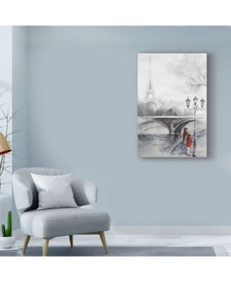 Marietta Cohen Art And Design 'Eiffel Tower Illustration 1' Canvas Art - 12" x 19"