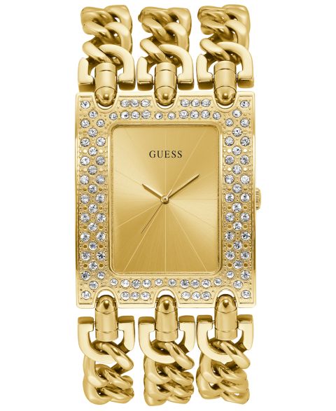 Женские часы GUESS Gold-Tone Stainless Steel Chain Bracelet Watch 39x47mm