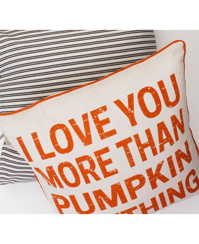 THRO Polyester Fill I Love You More Than Pumpkin Anything Haze Faux