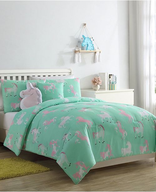Vcny Home Tie Dye Unicorn 5 Pc Full Comforter Set Reviews