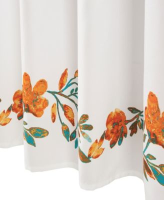 Lush Décor Tanisha 72" X 72" Floral Shower Curtain - Macy's