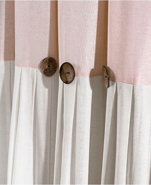Lush D 233 Cor Linen Button 72 Quot X 72 Quot Shower Curtain Amp Reviews