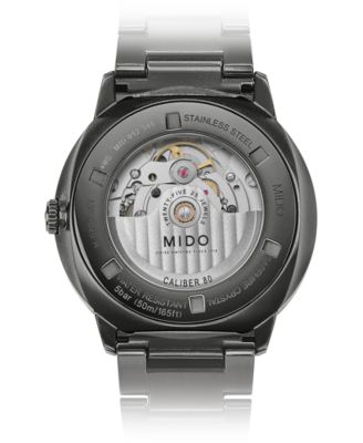 Men's Swiss Automatic Commander Big Date Black PVD Stainless Steel Bracelet Watch 42mm