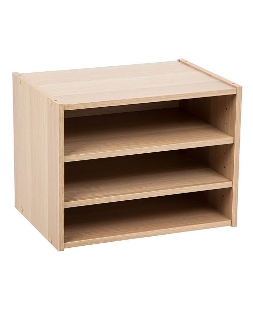 Iris Usa Tachi Modular Wood Stacking Storage Box With Drawer