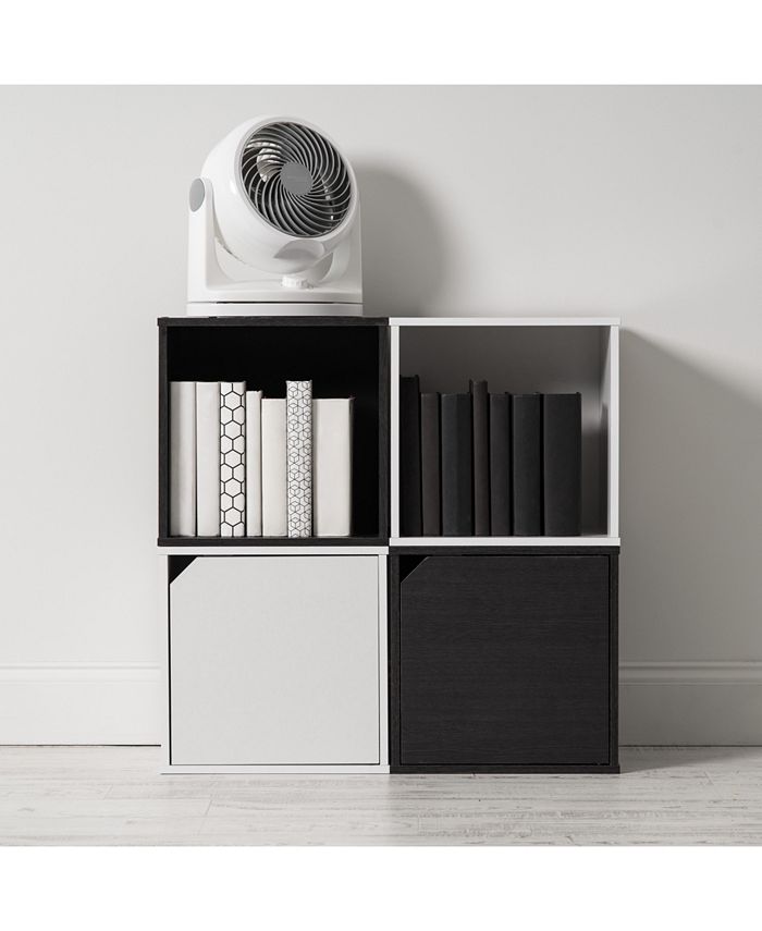 IRIS USA Baku Modular Wood Cube Box With Door Macy's