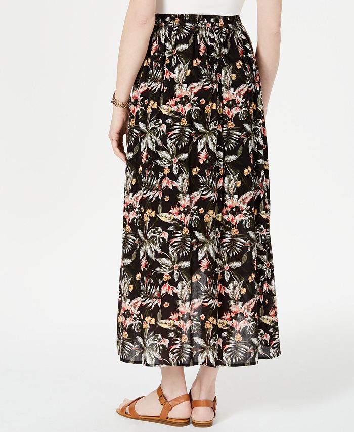 Style & Co Printed High-Low Skirt, Created for Macy's - Macy's
