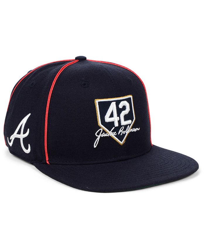 47 Brand Atlanta Braves Jackie Robinson 42 Team Snapback Cap - Macy's