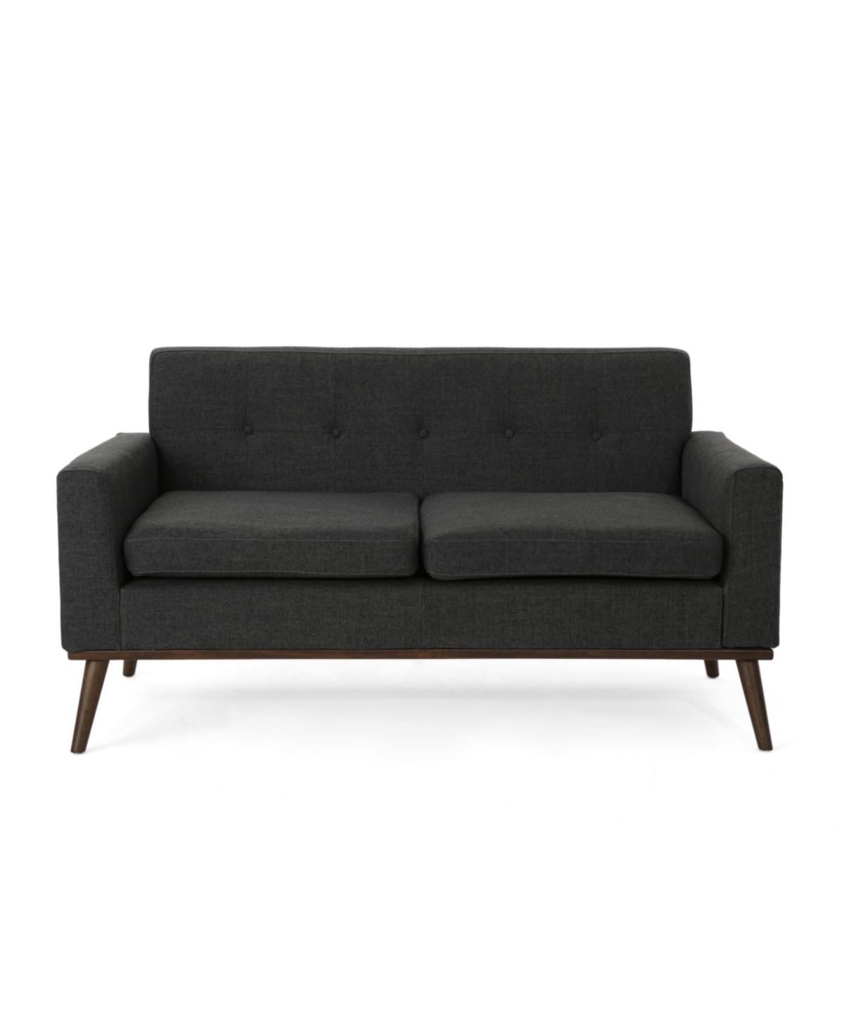 Noble House Stormi 60" Sofa In Dark Grey