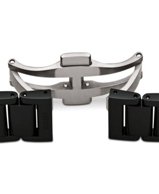 Unisex Swiss Automatic True Black Diamond Accent Ceramic Bracelet Watch 40mm R27056712