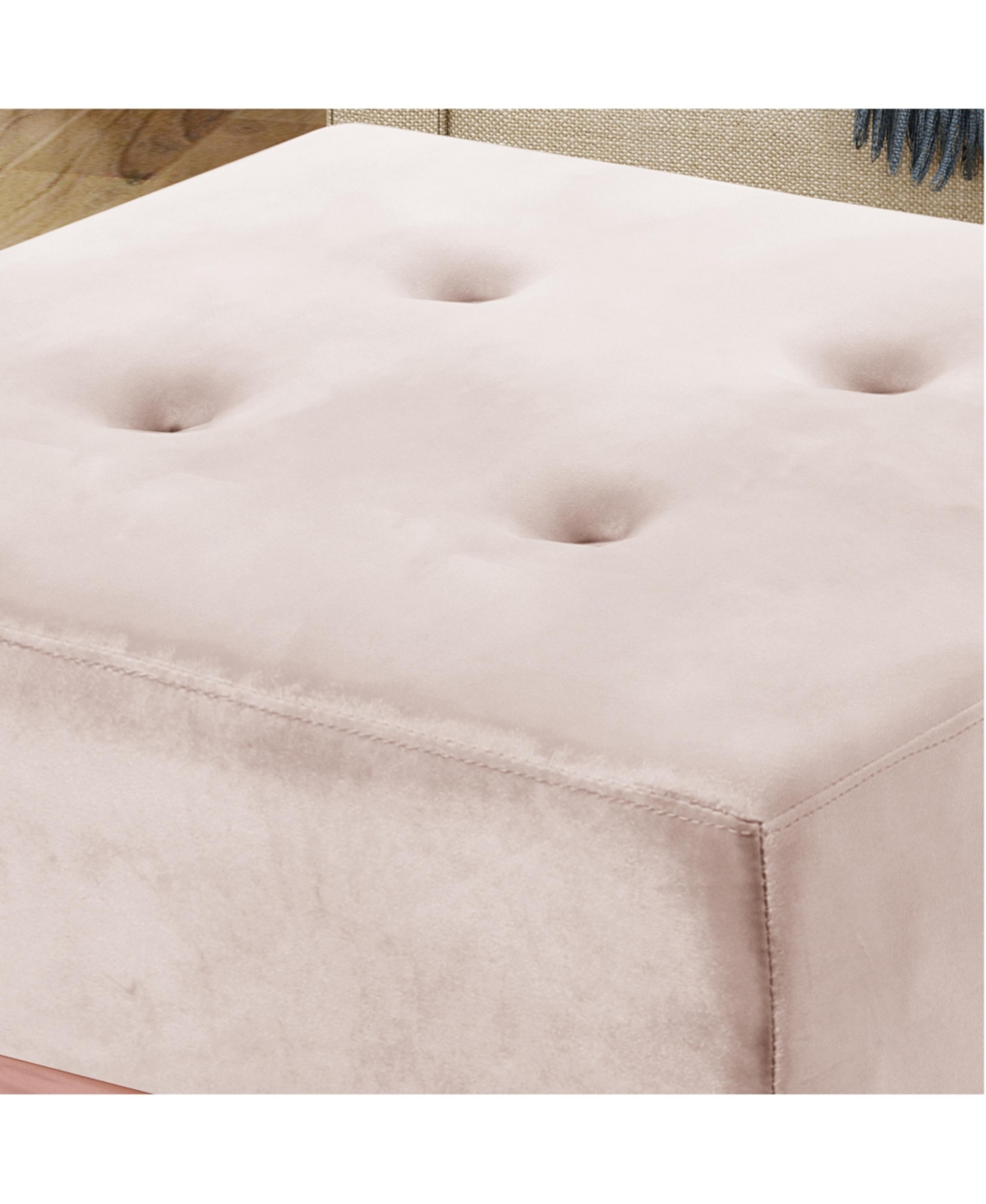 Shop Noble House Amman Ottoman In Champagne