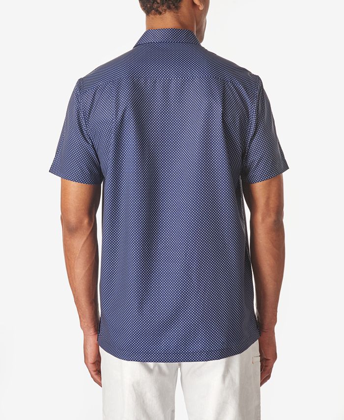 Tallia Men's Ornate Panel Slim Fit Camp Shirt - Macy's