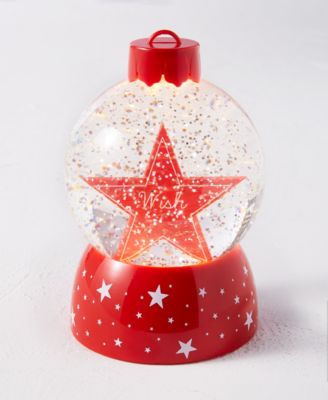 Holiday Lane - Christmas Cheer Star LED Snow Globe