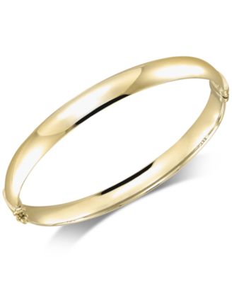Italian Gold - Polished Bangle Bracelet